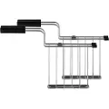 Alessi Brødristergitter TORU, sæt med 2 stk, sølv / sort, rustfrit stål, Alessi