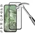 Mtp Products Google Pixel 8a Skærmbeskyttelse Hærdet Glas - 9H - Full Fit - Sort Kant