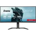 Iiyama 34" G-MASTER Red Eagle GCB3484WQSU-B1 - LED monitor - curved - 34" - HDR