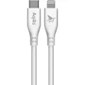 Aqiila Cablebird CS22 USB C - Lightning 30W silikone 2m hvid 406009 Modsvarer: N/A