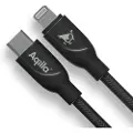 Aqiila Cablebird CB21 USB C - Lighting 30W flettet 1m sort 406010 Modsvarer: N/A
