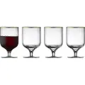 Lyngby Glas Vinglas PALERMO GOLD, sæt med 4 stk, 300 ml, Lyngby Glas