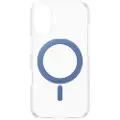 PanzerGlass Feature Case Transparent w. Blue Kickstand & MagSafe iPhone 16