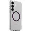 PanzerGlass Flagship Case Transparent Urban Combat w. Plum Purple QI Compatible Samsung Galaxy S25+