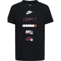 Nike Nikeunisex til børn. 86M844 Brandmark stack t-shirt sort (5años= 104/110cm), Casual, Sport, Bomuld, Multisport, Korte ærmer, børnetøj