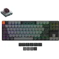 Keychron K1v6 Rgb Aluminum Hot Swap Qmk Kabel & Trådløs Keychron Low Profile 2.0 Brown Nordisk