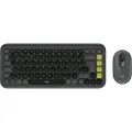 Logitech POP Icon Combo - Graphite - Tastatur & Mus sæt - Nordisk - Sort