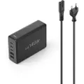 Hama 3xusb-c+2xusb-a Qc+gan+pd Vægoplader 140w