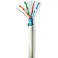 Nedis Stranded F/utp Copper 50 M Indoor Lszh Cat6-hjul Netværkskabel