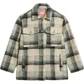 Superdry Superdrytil kvinder. W4010448A Tyk uforet beige skjorte (XXS), Casual, Polyester, Lange ærmer