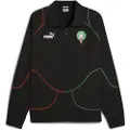 Puma Morocco ftblStatement Track Jacket, Clothing, Black/Red/Archive Green, XS