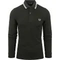 Fred perry Fred Perrytil mænd. M3636 Polo Twin Tipped grå (XXL), Casual, Bomuld, Lange ærmer