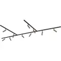 QAZQA Moderne skinnesystem med 10 spots mørk bronze 1-faset - Slimline Uzzy
