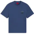 Hugo Boss HUGOtil mænd. 50542816 Dusplito T-shirt blå (XL), Casual, Bomuld, Korte ærmer