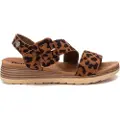 Refresh Refreshtil kvinder. 17314301-CAMEL Sandaler i læder 173143 brun (38), 3-5 cm, Ruskind, Spænder, Casual