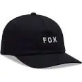 FOX Wordmark Adjustable Kasket sort