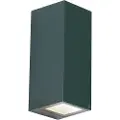 QAZQA Moderne væglampe mørkegrøn 2-lys GU10 70mm IP54 - Baleno