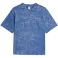 G-Star G-Startil mænd. D26031-C756-H225 Acid Wash Boxy Ribbed T-shirt blå (M), Casual, Bomuld, Korte ærmer