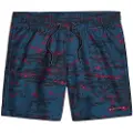 G-Star G-Startil mænd. D26205-C331-H185 Dirik Graphic shorts badedragt navy (L), Badetøj, Genanvendt polister, Bæredygtig, Blå