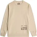 G-Star G-Startil mænd. D26284-D970-1214 Shipping Grafisk sweatshirt i beige (XXL), Casual, Økologisk bomuld, Bæredygtig
