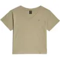 G-Star G-Startil kvinder. D26067-D601-C626 Åben V Relaxed t-shirt taupe (L), Casual, Korte ærmer, Gråt, Økologisk bomuld, Bæredygtig