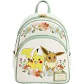 Loungefly Pikachu Pokemon Og Eevee Floral Mini-rygsæk