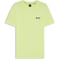 Hugo Boss BOSStil mænd. 50543330 Ternet Toc grøn T-shirt (XXL), Casual, Korte ærmer, Genanvendt polister, Bæredygtig