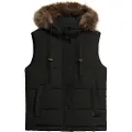 Superdry Superdrytil kvinder. W5011395A Veste i syntetisk pels Everest sort (S), Casual, Polyester
