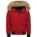 Superdry Superdrytil mænd. M5011113A Everest rød bomberjakke (XL), Casual, Polyester, Lange ærmer