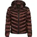Superdry Superdrytil kvinder. W5011593A Fuji brun quiltet jakke med hætte (S), Casual, Polyester
