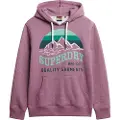 Superdry Superdrytil mænd. M2014028A Core Great Outdoors Sweatshirt lyserød (XL), Casual, Pink, Bomuld, Bæredygtig