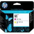 HP Printerhoved No.91 Magenta/gul