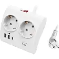 Ewent Ew3870 Usb A/c Stikdåse Med 2 Udtag