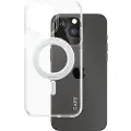 PanzerGlass Feature Case Transparent w. Silver Kickstand & MagSafe iPhone 15 Pro Max