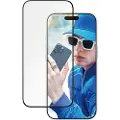 PanzerGlass iPhone 16 Pro PanzerGlass Ceramic Protection Ultra-Wide Fit EasyAligner Skærmbeskyttelse Hærdet Glas - 9H - Sort kant