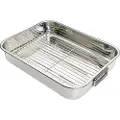 Kitchen Craft Rustfrit Stål Stegepande 43x31 Cm