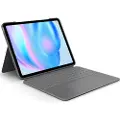 Logitech Combo Touch for iPad Air 13" (M2) - Oxford Grey - Tastatur & Folio sæt - Nordisk - Grå