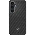 Samsung Galaxy S25 Spigen Enzo Aramid Cover GP-FPS931PGABW - Sort / Sølv