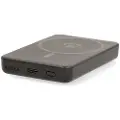 Nedis Powerbank | 5000 mAh | Wireless charging | 1.67 / 2.22 / 3.0 A Powerbank - Sort - 5000 mAh
