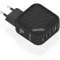 Aisens Asch-100w4p029-bk Usb-a-og Usb-c-vægoplader