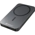 Sandberg Mag Wireless Powerbank 5000 ALU Powerbank - Grå - 5000 mAh