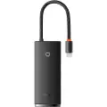 Baseus Lite Series Hub 6w1 USB-C til 2x USB 3.0 + USB-C + HDMI + SD/TF (sort)