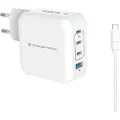 Conceptronic Althea18w Gan 100w Usb-a-og Usb-c-vægoplader