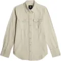 G-Star G-Startil kvinder. D24343-D454-H029 Slank western-skjorte grøn (M), Casual, Bomuld, Denim, Lange ærmer