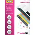 Fellowes A4 Glossy 250 Micron Laminating Pouch 100 Units Papir