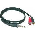 Klotz Y-Cable 1/4 - Twin RCA Cable 3m