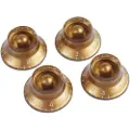 Gibson Top Hat Knobs for Electric Guitar 4 Pack Gold
