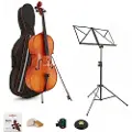 Hidersine Vivente Cello Outfit Full Size and Accessories Bundle