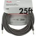 Fender Professionelt 25 Fod Langt Lige Instrumentkabel Grå Tweed