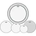 Remo Emperor Clear Complete Pack - 10 12 14" Heads w/20 P3 + Free 14 Ambassador